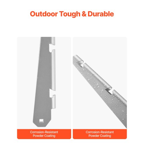 Barbed wire arms 10-pack 30 cm extension for fence posts, surface mounted | EU