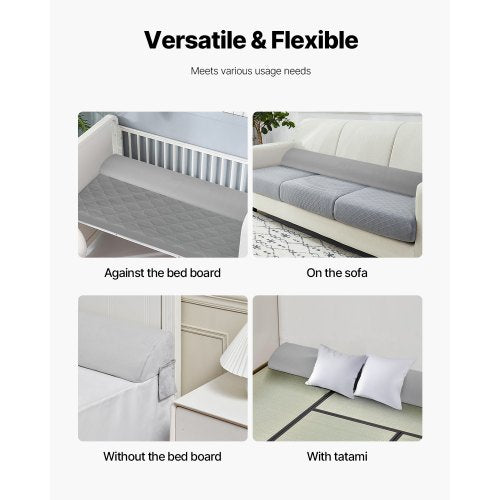 Sängkilkudde 190x25x15 cm Plyschfyllnad för sänggavel, fyller 0-18 cm springa |  EU