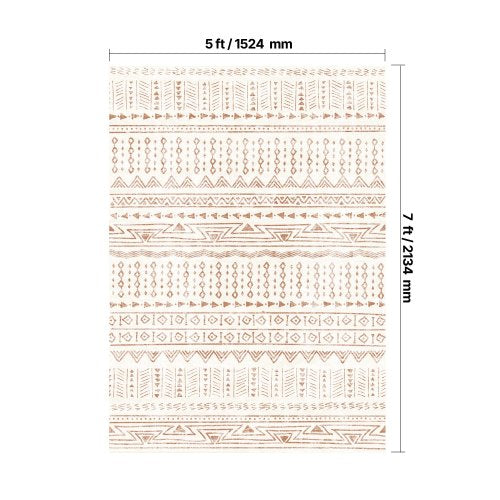 Stor Matta 1,5x2,1 m Halkfri och rivtålig Golvmatta Modern Beige