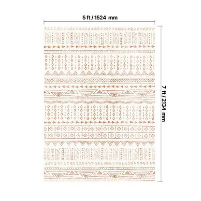 Stor Matta 1,5x2,1 m Halkfri och rivtålig Golvmatta Modern Beige