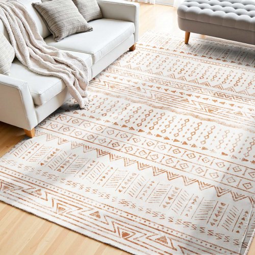 Area Rug, 5 x 7 ft Large Washable Rug, Non-Slip and Tear-Resistant Soft Carpet, Pet & Child Friendly Modern Area Rugs, Indoor Mat for Bedroom, Office, Living Room, Kids Room, Entryway, Beige