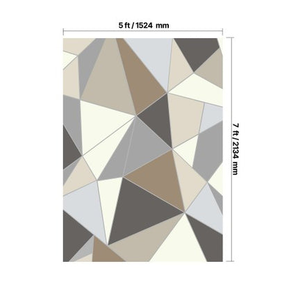 Stor Matta 1,5x2,1m Halkfri Golvmatta Modern Antracitgrå