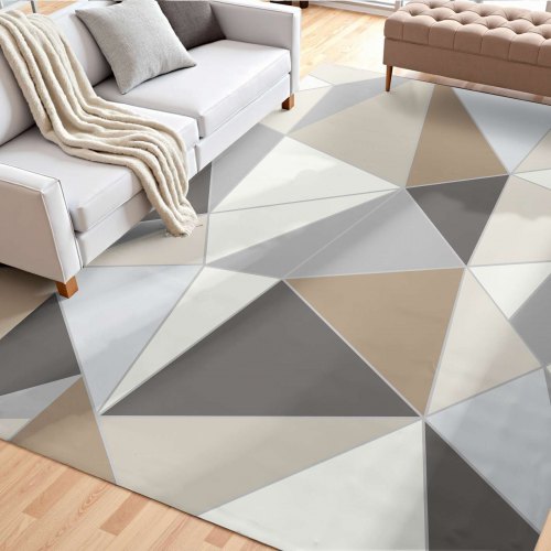 Area Rug, 5 x 7 ft Large Washable Rug, Non-Slip and Tear-Resistant Soft Carpet, Pet & Child Friendly Modern Area Rugs, Indoor Mat for Bedroom, Living Room, Kids Room, Entryway, Charcoal Gray