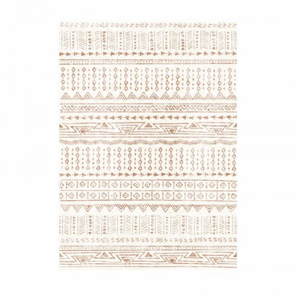 Großer Teppich 1,5x2,4m rutschfeste und reißfeste Bodenmatte Modern Beige