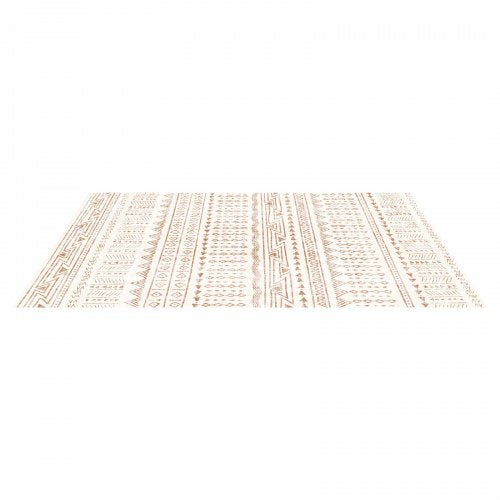 Großer Teppich 1,5x2,4m rutschfeste und reißfeste Bodenmatte Modern Beige