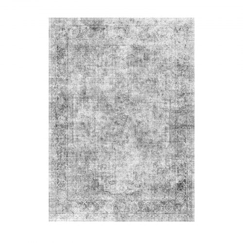 Großer Teppich 1,8x2,7 m rutschfeste und reißfeste Bodenmatte Bohemian Grau