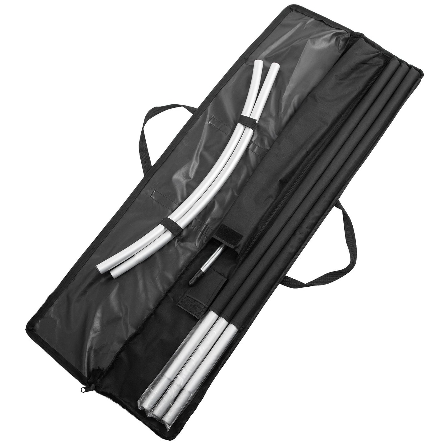 Reklamflaggstång, 12 x fjäderflaggbuntar med markspets, 16 fot vindstilla flaggstångsset med markmonteringsstav, 6 st Swooper flaggstångssats, skyltflagga för företag skyltfönster