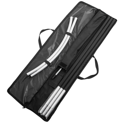 Reklamflaggstång, 30 x fjäderflaggbuntar med markspets, 16 fot vindlösa flaggstångsset med markmonteringsstav, 6 st Swooper flaggstångssats, skyltflagga för företag skyltfönster