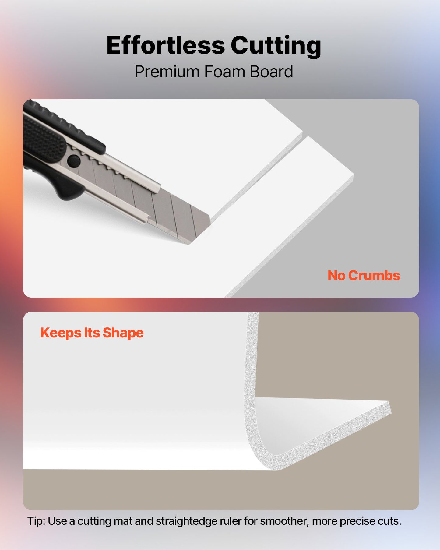 Foam Board, 12 Pack 24 x 36 Inch, 3/16 Inch Thickness White Poster Board, Acid-Free Double Sided Foam Core Sheets for Mounting, Crafts, Paintings Prints, Art, Display, Presentation and Projects