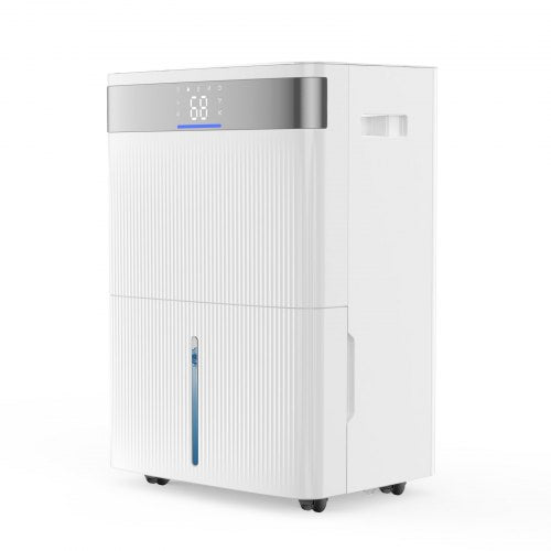 80 Pints Dehumidifier for Home & Basement, Drain Hose for Commercial & Industrial Use, Smart Humidity Control, Low Noise for Large Rooms, Warehouses, Bedrooms & Storage, Large Coverage,White