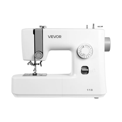 Sewing Machine, 18 Stitch Applications, with LED Light and Foot Pedal, Simple Dial Control, Interior Metal Frame, Lightweight and Portable Beginner Sewing Machine for Adults Crafts and Mending