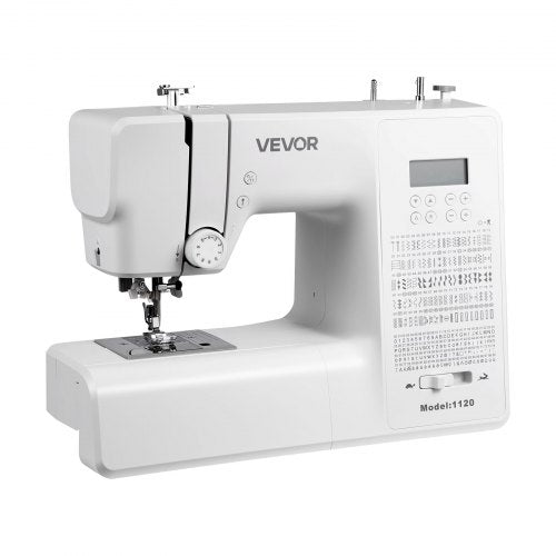 Computerized Sewing Machine, 200 Stitch Applications, with LCD Screen, Foot Pedal and LED Light, Heavy-Duty Metal Frame, Digital Sewing Machine with Powerful Motor for Crafts and Mending