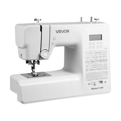 Computerized Sewing Machine, 200 Stitch Applications, with LCD Screen, Foot Pedal and LED Light, Heavy-Duty Metal Frame, Digital Sewing Machine with Powerful Motor for Crafts and Mending