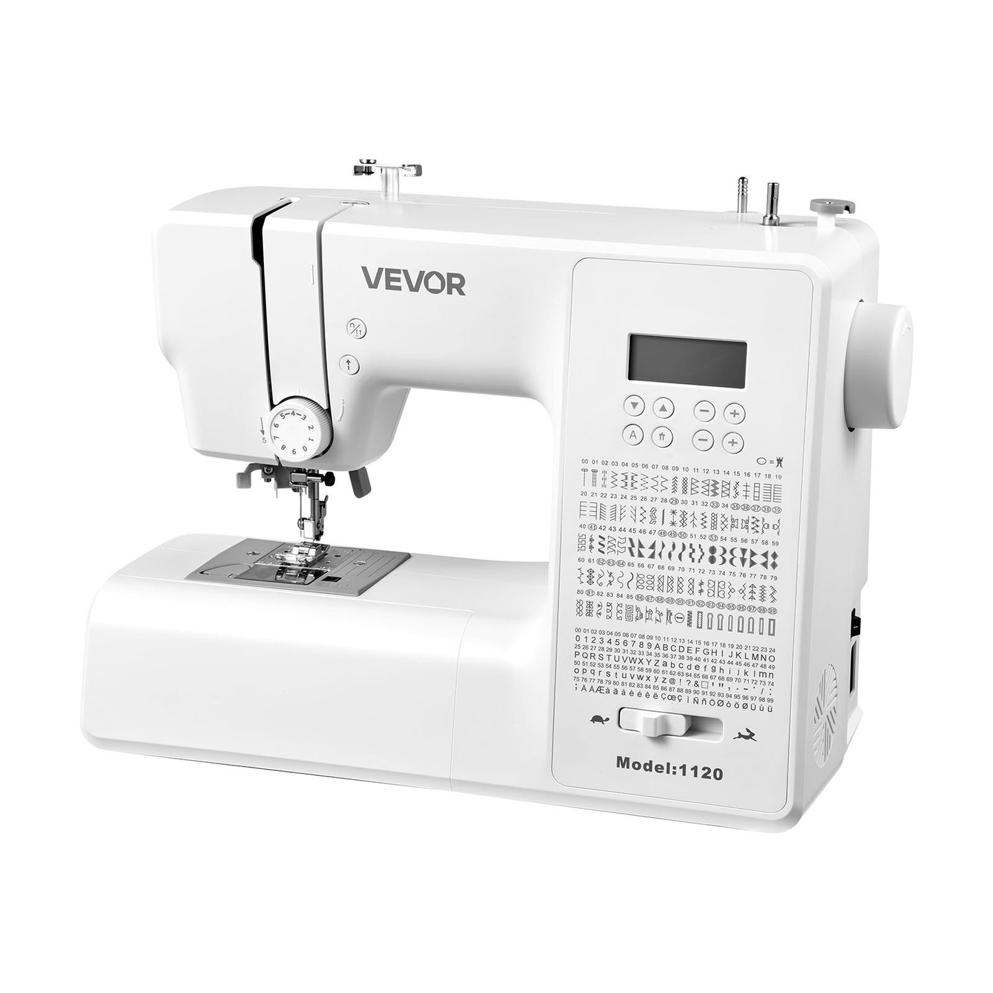 Computerized Sewing Machine, 200 Stitch Applications, with LCD Screen, Foot Pedal and LED Light, Heavy-Duty Metal Frame, Digital Sewing Machine with Powerful Motor for Crafts and Mending