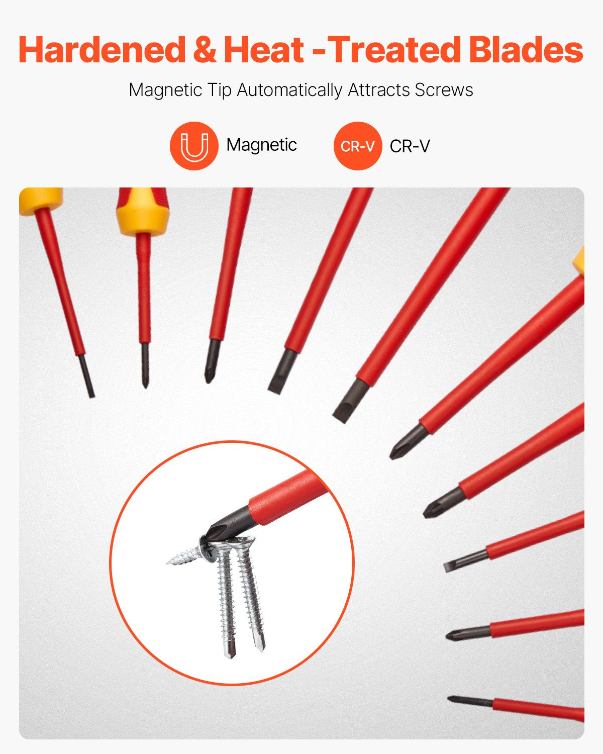 Isolierter Schraubendrehersatz 11-teiliger isolierter Werkzeugsatz für Elektriker