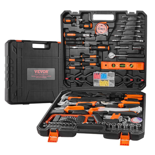 Tool kit 216 pieces general household hand tool set with portable tool bag