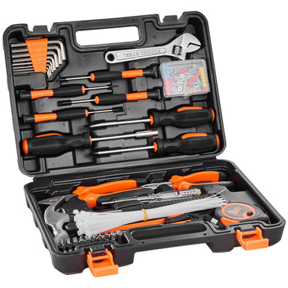 Tool kit 216 pieces general household hand tool set with portable tool bag