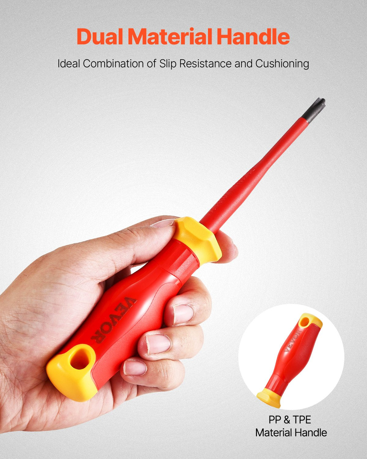 Insulated Screwdriver Set, 50-Piece Professional Electrical Screwdriver Set, 1000V Insulated Electrician Tool, with Magnetic Tips, T-Handle Hex Wrench, Screwdriver, Single-Pole Voltage Tester