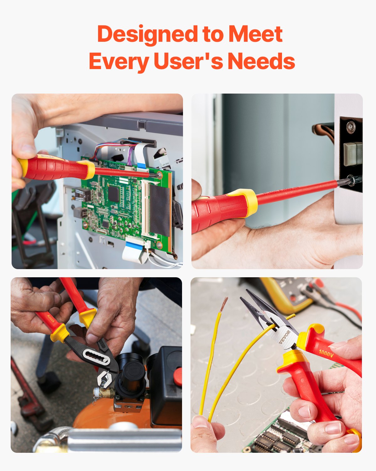 Isolierter Schraubendrehersatz 12-teiliger isolierter Werkzeugsatz für Elektriker