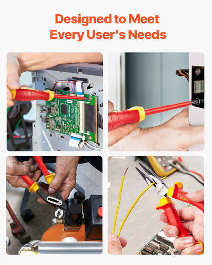 Isolierter Schraubendrehersatz 12-teiliger isolierter Werkzeugsatz für Elektriker