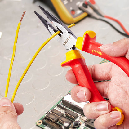 Insulated Screwdriver Set, 12-Piece Professional Electrical Screwdriver Set, 1000V Insulated Electrician Tool Set, with Magnetic Phillips Slotted Tips, Insulated Pliers, and Diagonal Pliers