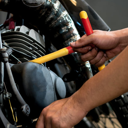 Insulated Socket Set, 16-Piece Insulated Wrench Tool Set, 1000V Insulated Socket Tool, with Insulated Sockets, Insulated T-Handle Wrench, Drive Rachet, Extensions, for Electricians Home Repair