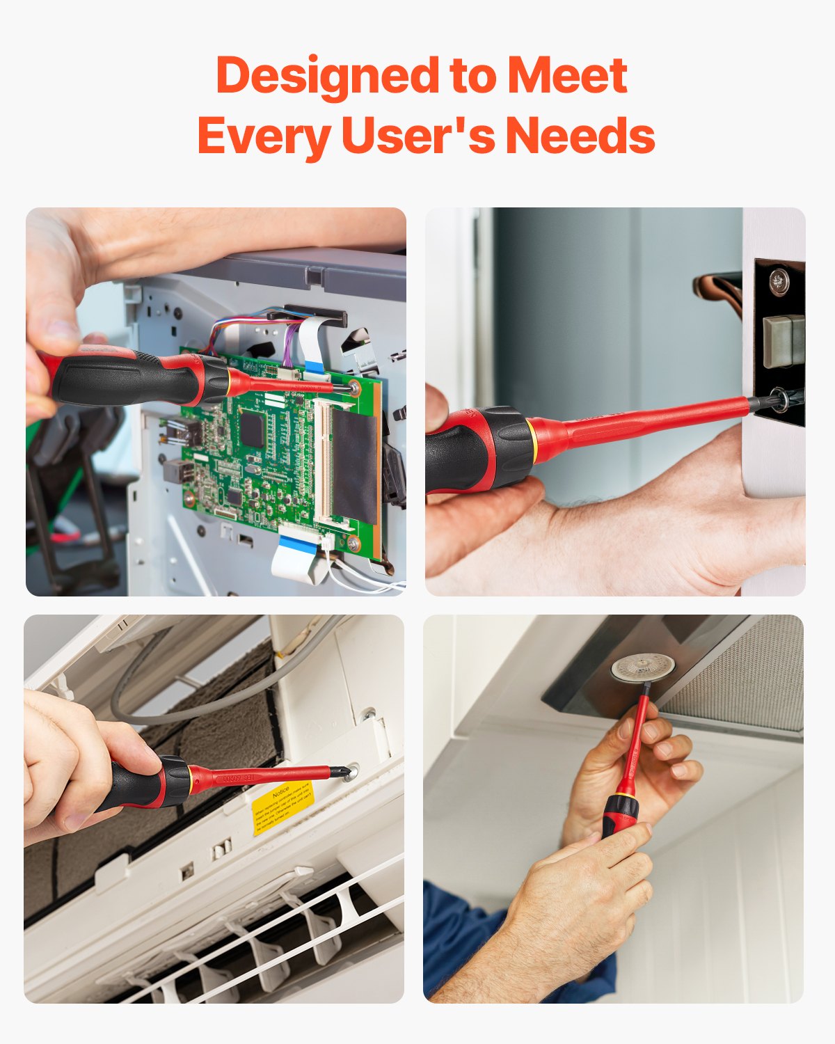 Insulated Screwdriver Set 13-Piece Insulated Tool Set for Electricians 1000V