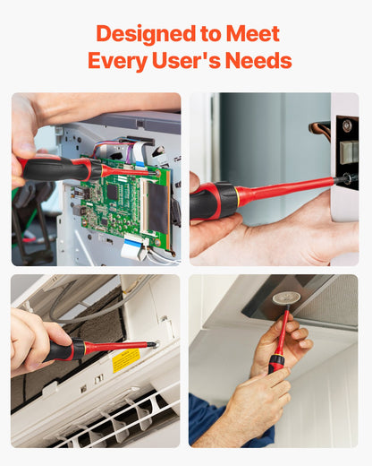 Insulated Screwdriver Set 13-Piece Insulated Tool Set for Electricians 1000V