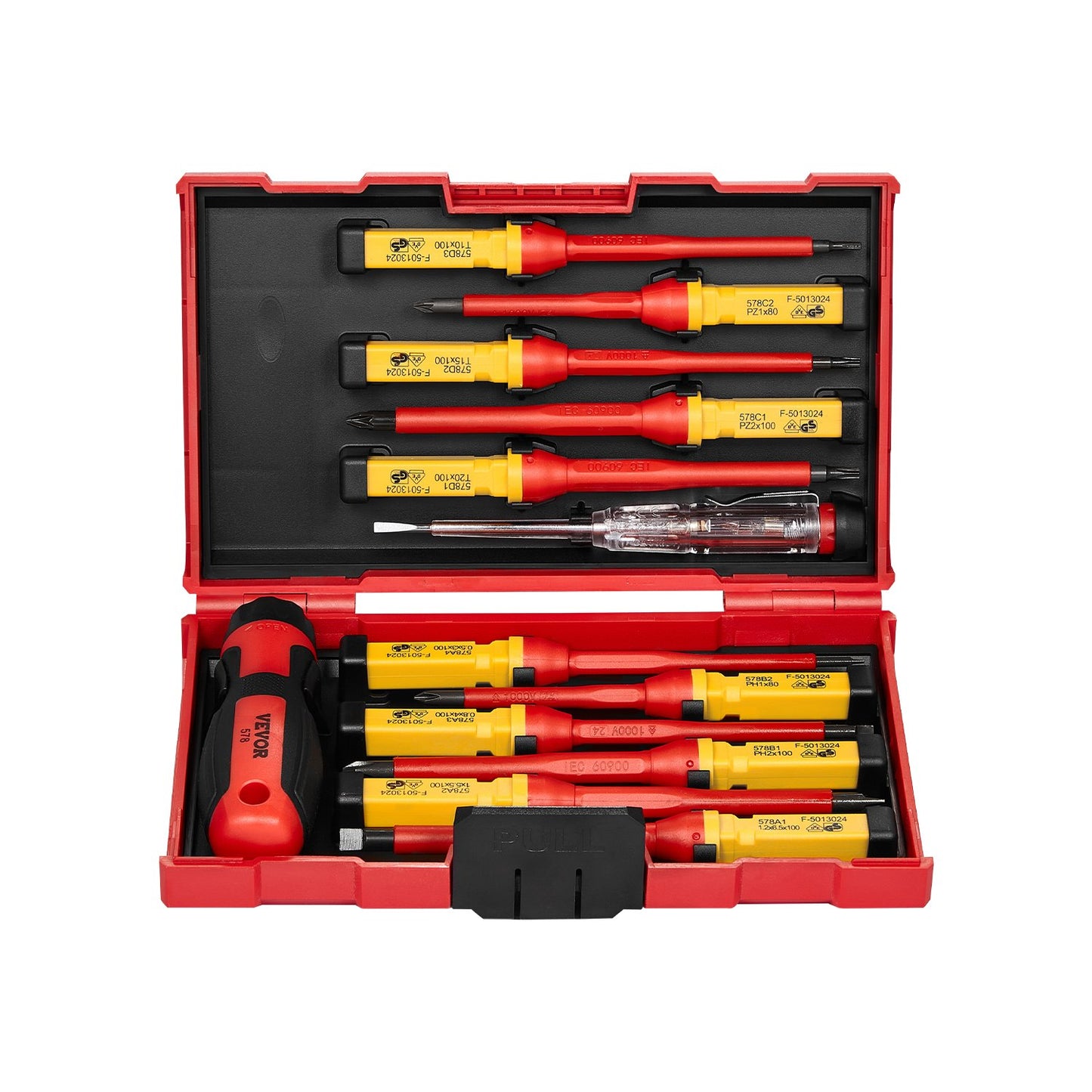 Insulated Screwdriver Set 13-Piece Insulated Tool Set for Electricians 1000V