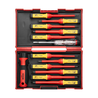 Insulated Screwdriver Set 13-Piece Insulated Tool Set for Electricians 1000V