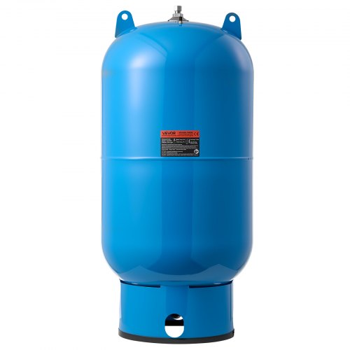 34-Gallon Vertical Well Pressure Tank, Pre-Charged Pressurized Water Tank for Well Pumps, Heavy-Duty Carbon Steel Water Storage Container for Home, School, Farm & Irrigation Systems