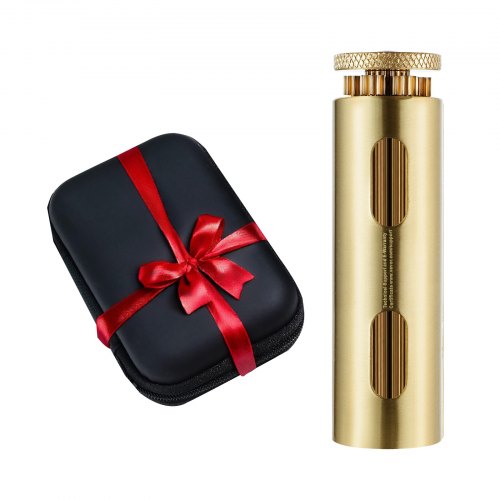 Cigarette Rolling Machine, Solid Brass Cigarette Roller, Manual Tobacco Rolling Machine Fits Up to 70mm Paper, Vintage & Luxurious Gift for Father's Day, Birthday