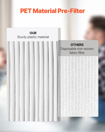 Air Purifier Replacement Filter, H11, 2-in-1 Compact & Lightweight Replacement Filter with PET Pre-Filter, Easy-to-Grab Purifier Filter with Non-Woven Fabric, Fit for Cylindrical Purifier