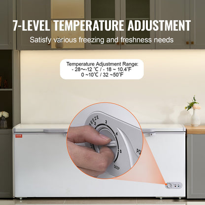 Coastal-Gefrierschrank, 561 l großes Gefrierfach und 4 herausnehmbare Körbe