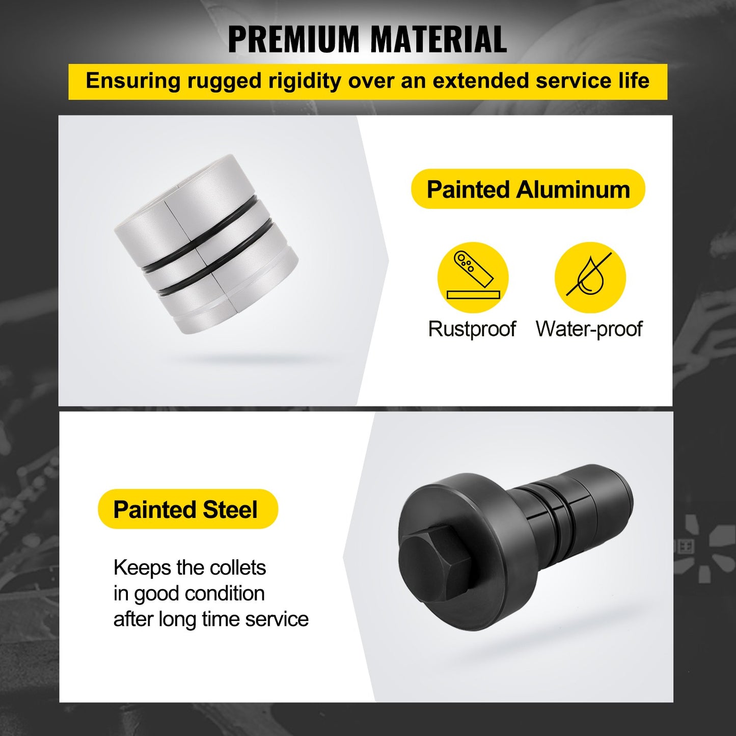 Pipe Stretcher Kit, Exhaust Pipe Stretcher Kit 1-5/8\" to 4-1/4\", Exhaust Pipe Expander Kit for Tail Pipe Tube, Exhaust Pipe Expander Tool with Storing Case, 7 Pcs Pipe Expander, Exhaust Stretc