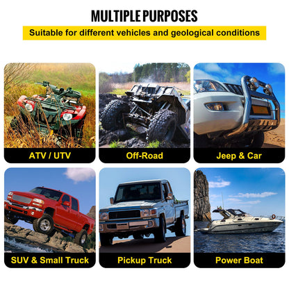 1-1/4" x 31,5" kinetisches Bergungs- und Abschleppseil, 52.300 lbs, strapazierfähiges doppelt geflochtenes kinetisches Energieseil aus Nylon, für ATV UTV Truck Offroad-Fahrzeuge, Tragetasche inklusive, schwarz