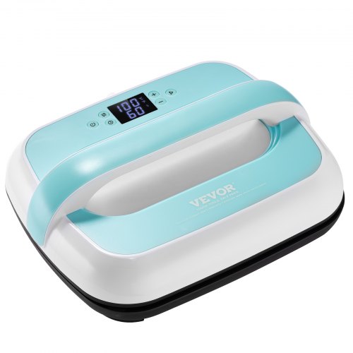 Heat Press Machine, 12 x 10 inches Portable Heat Press, Dual-Tube Even Heating, Heat Transfer Machine with Precise Temp Control and Auto-Off, Sublimation Machine for T-shirts/Bags, Green+White