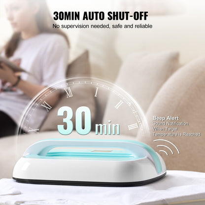 Heat Press Machine, 12 x 10 inches Portable Heat Press, Dual-Tube Even Heating, Heat Transfer Machine with Precise Temp Control and Auto-Off, Sublimation Machine for T-shirts/Bags, Green+White