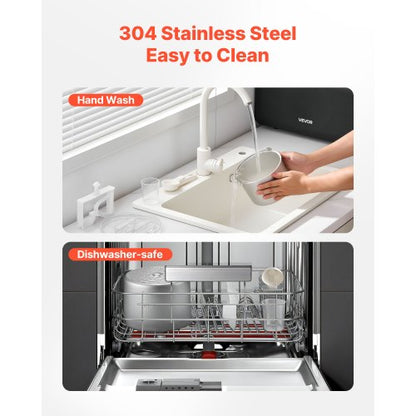 1.5 QT Automatic Ice Cream Maker with Built-in Compressor No Pre-Freezing | EU