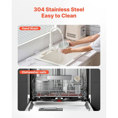 1 liter automatic ice cream maker with built-in compressor, no pre-freezing