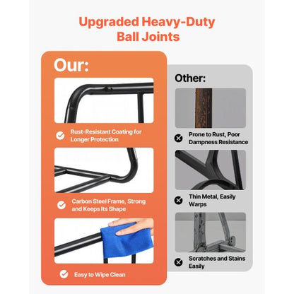 Bodenfahrradträger für 3-Zoll-Reifenbreite, Fahrradträger, Kapazität für 6 Fahrräder