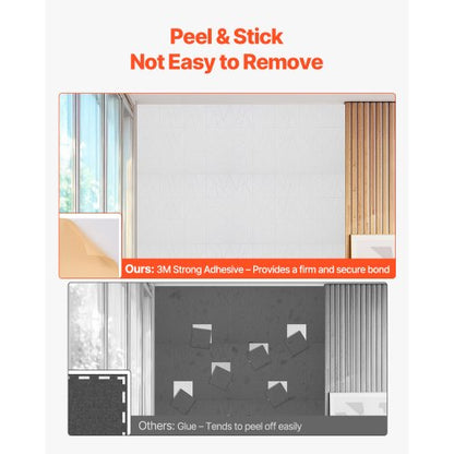 18-pack akustiska väggpaneler 28 x 28 x 1,8 cm självhäftande vita |  EU