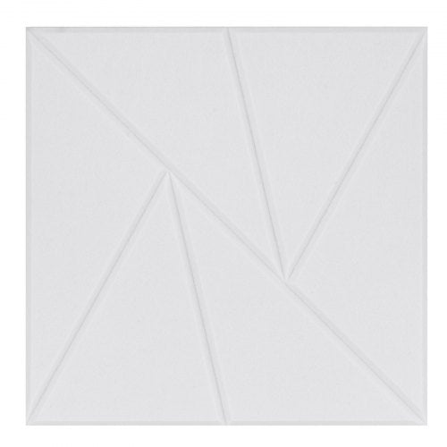 18-pack akustiska väggpaneler 28 x 28 x 1,8 cm självhäftande vita |  EU