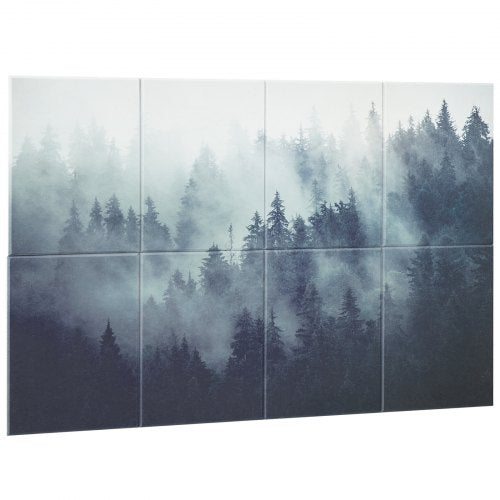 8-pack acoustic panels 35.5 x 28.5 cm self-adhesive for Home Forest | EU