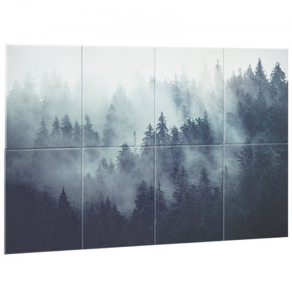 8-pack acoustic panels 35.5 x 28.5 cm self-adhesive for Home Forest | EU