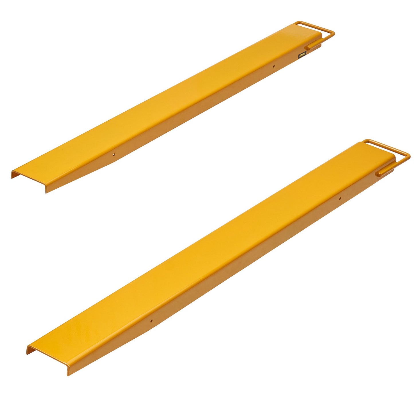 Pallet Fork Extensions, 60" Length 4.5" Width, Heavy Duty Carbon Steel Fork Extensions for Forklifts, 1 Pair Forklift Extensions, Industrial Forklift Fork Attachments for Forklift Truck, Yellow