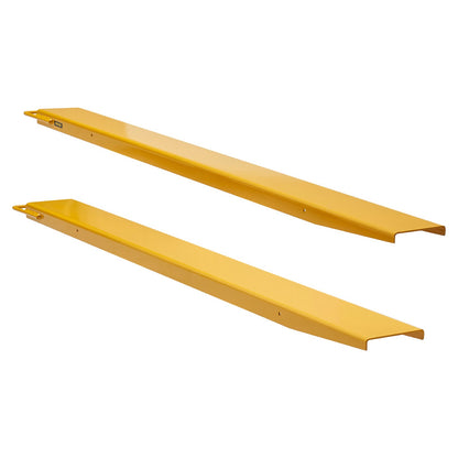 Pallet Fork Extensions, 72" Length 4.5" Width, Heavy Duty Carbon Steel Fork Extensions for Forklifts, 1 Pair Forklift Extensions, Industrial Forklift Fork Attachments for Forklift Truck, Yellow
