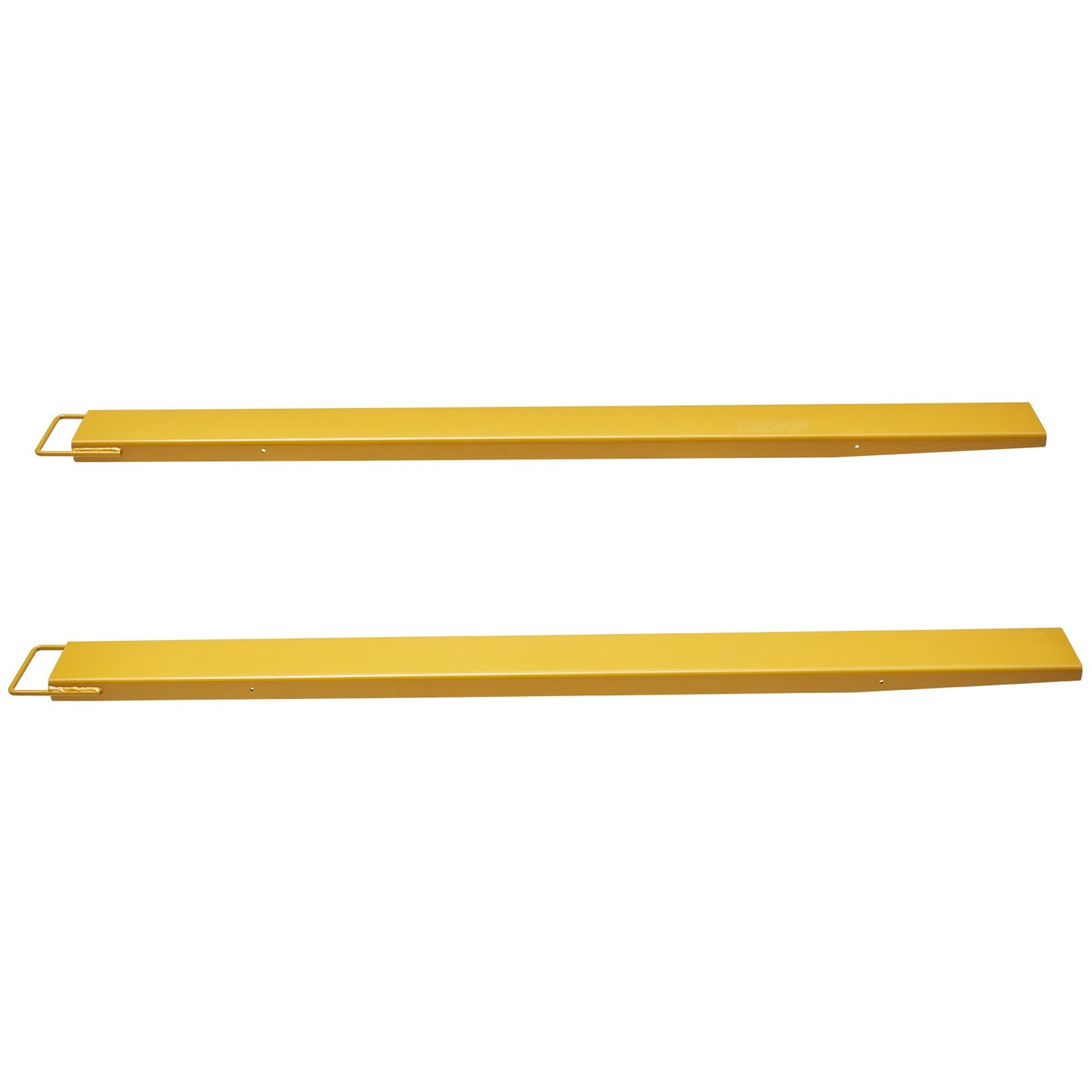 Pallet Fork Extensions, 84" Length 5.5" Width, Heavy Duty Carbon Steel Fork Extensions for Forklifts, 1 Pair Forklift Extensions, Industrial Forklift Fork Attachments for Forklift Truck, Yellow