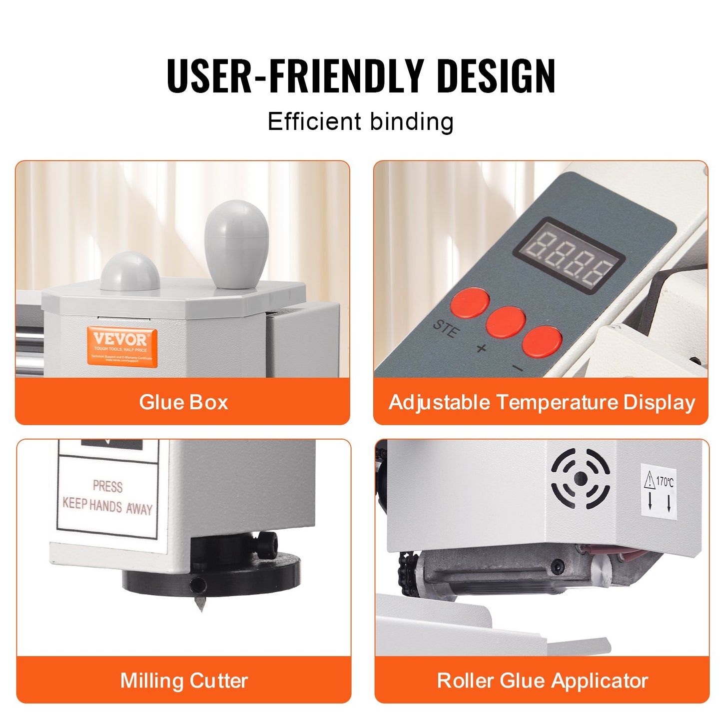 Thermobindegerät Thermo-Buchbinder 400 Blatt A3 A4 A5 Dokumente