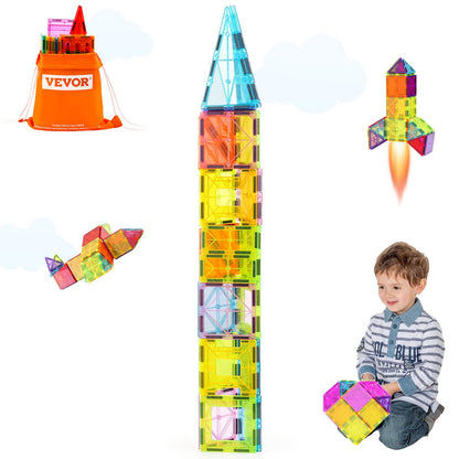 Magnetische Fliesen Magnetisches Bauspielzeug 32 PCS Magnetblöcke für Kinder 3D-Set